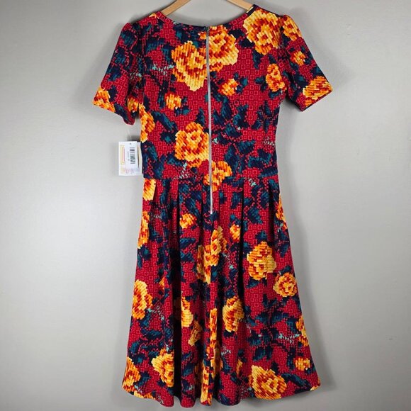 LuLaRoe Amelia Digital Floral Dress With Pockets - Picture 6 of 7